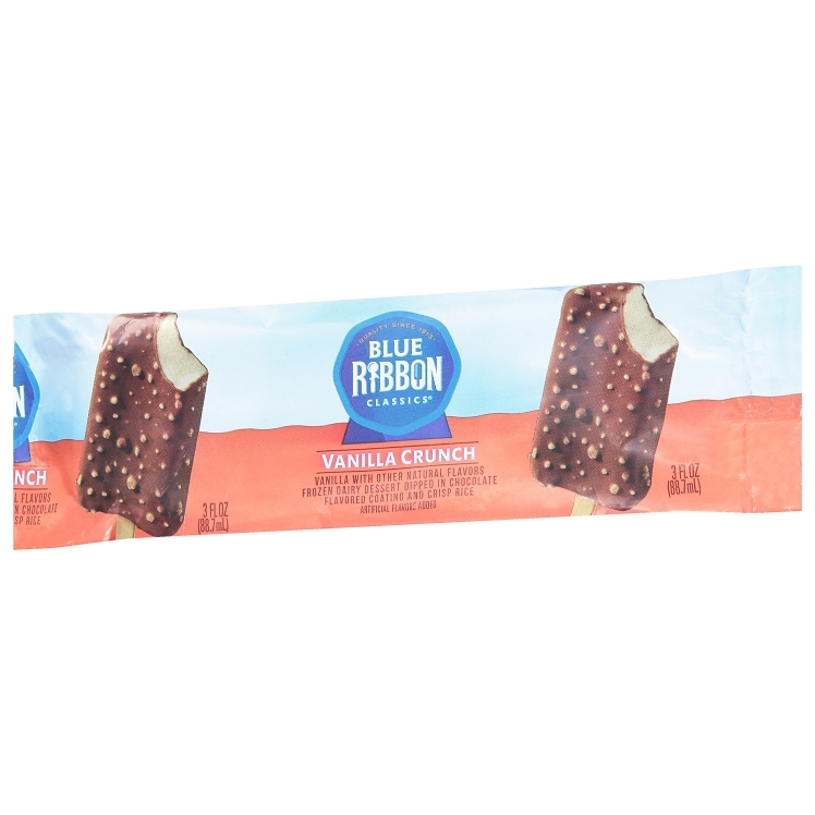 BLUE BUNNY CLASSIC VANILLA CRUNCH BAR INDIVIDUALLY WRAPPED