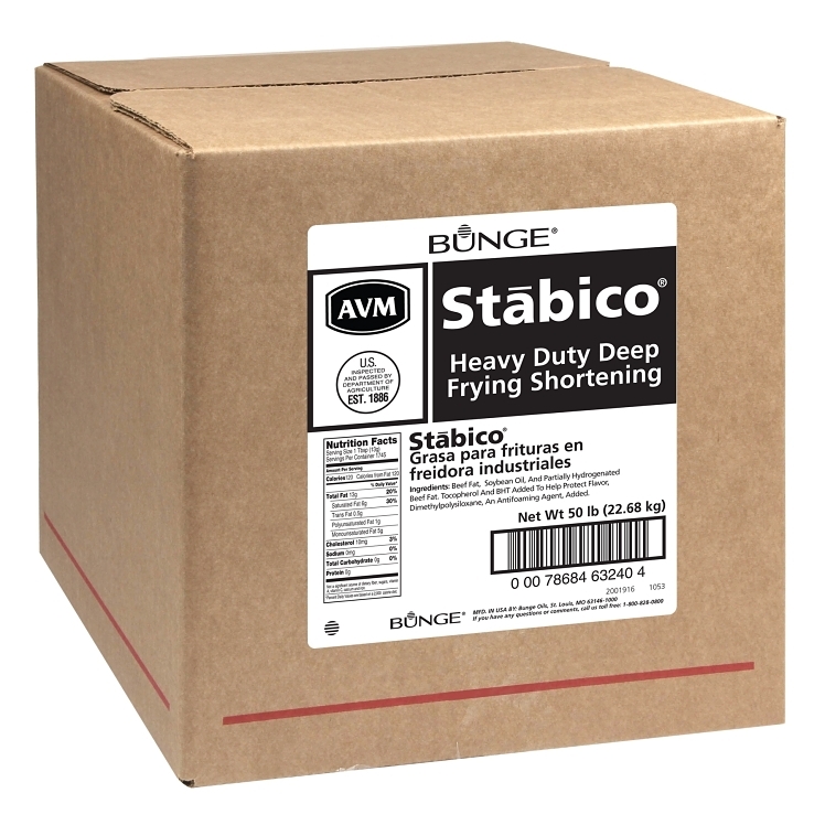 STABICO SHORTENING FRYING ANIMAL VEGETABLE