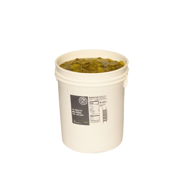 PICKLE, DILL CRINKLE-CUT CHIP 2700-3400 COUNT 1/8 PAIL SHEL
