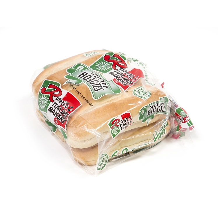 ROTELLA'S SPLIT TOP HOAGIE ROLL 6-7 SLICED 6/6/3.1 OZ FZN