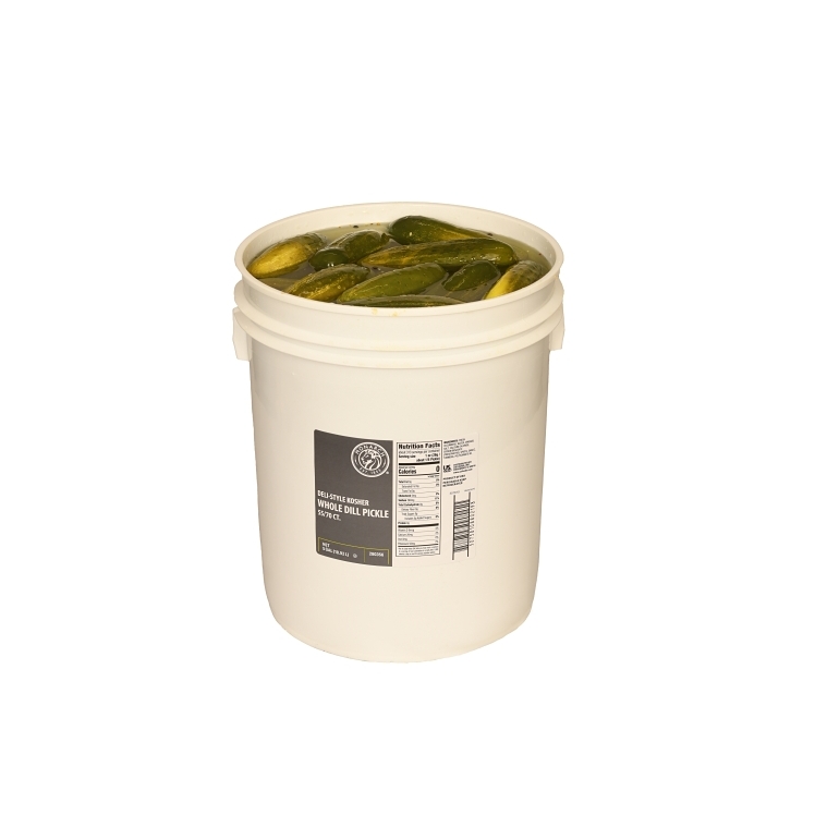 MONARCH WHOLE DILL PICKLES PAIL 55-70 CT