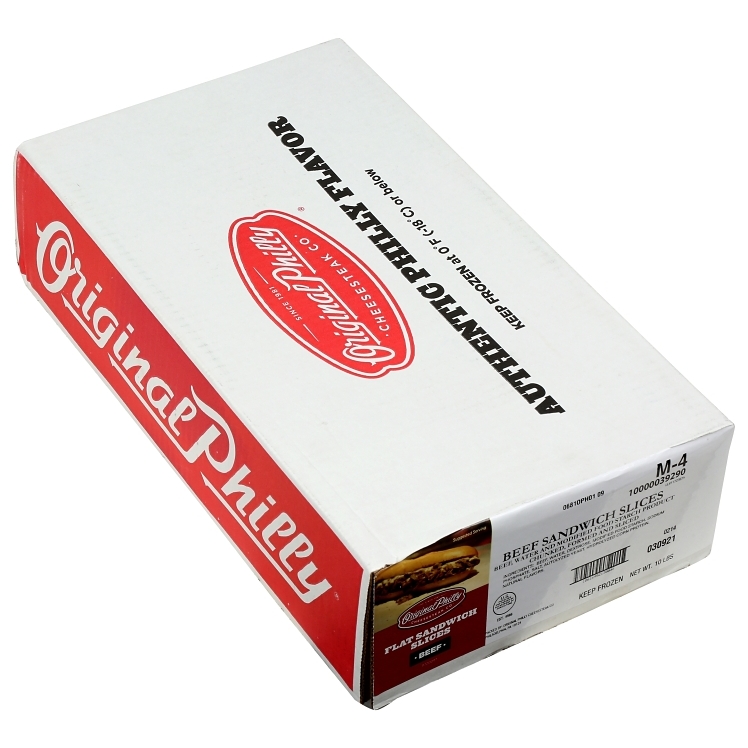 PHILADELPHIA CHEESESTEAK 4 OZ. BEEF LOIN PHILLY MEAT FLATS