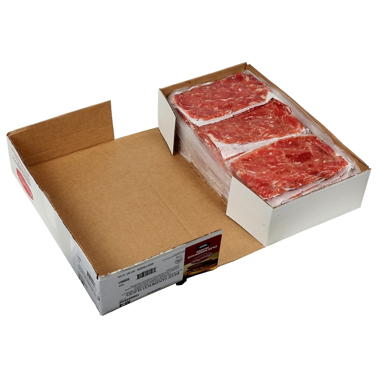 PHILADELPHIA CHEESESTEAK 4 OZ. BEEF LOIN PHILLY MEAT FLATS