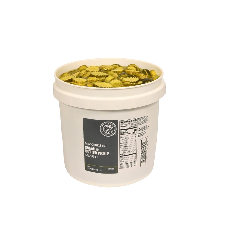 MONARCH BREAD & BUTTER CRINKLE CUT CHIPS 400-550 CT