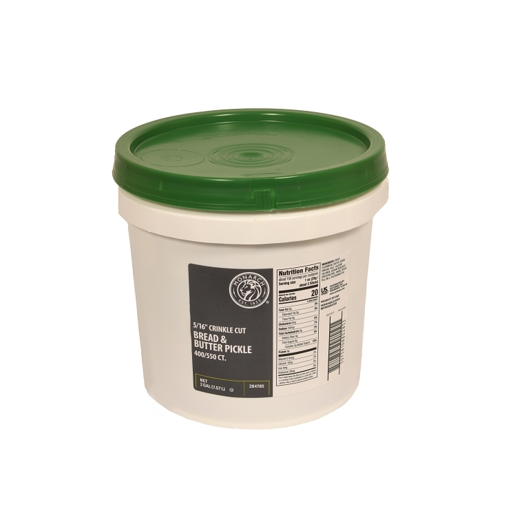 MONARCH BREAD & BUTTER CRINKLE CUT CHIPS 400-550 CT