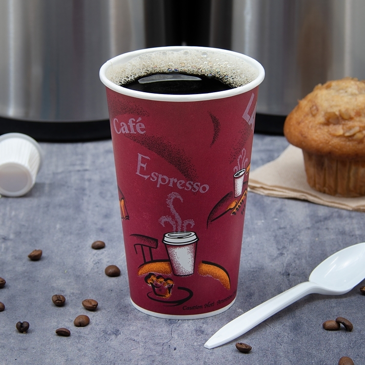 DART HOT CUP PAPER BISTRO 20 OZ 420SI USE 316 LIDS