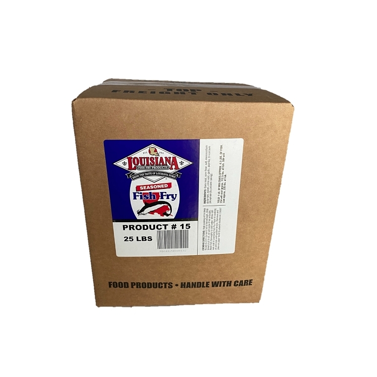 LOUISIANA FISH FRY PRODUCTS SEASONED FISH BREADER SESAME BOX