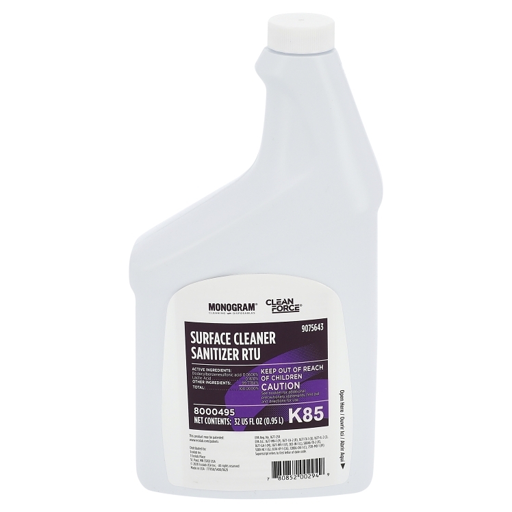MONOGRAM / CLEAN FORCE SANITIZER, SURFACE LIQUID SPRAY K85