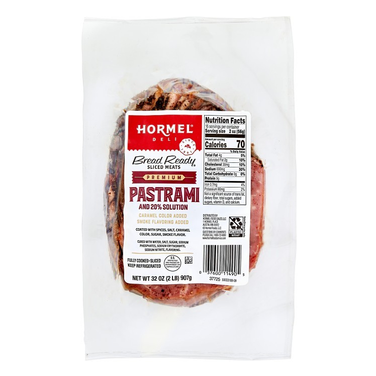BREAD READY SLICED BEEF PASTRAMI