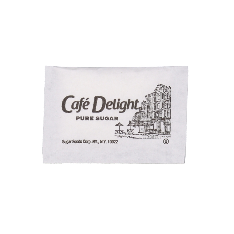 CAFE DELIGHTS WHITE SUGAR PACKET 1/10OZ