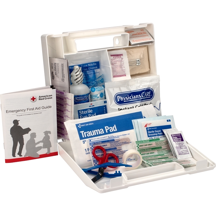SAS SAFETY CORP FIRST AID KIT OSHA APPROVED FOR 25 EMPLOYEES