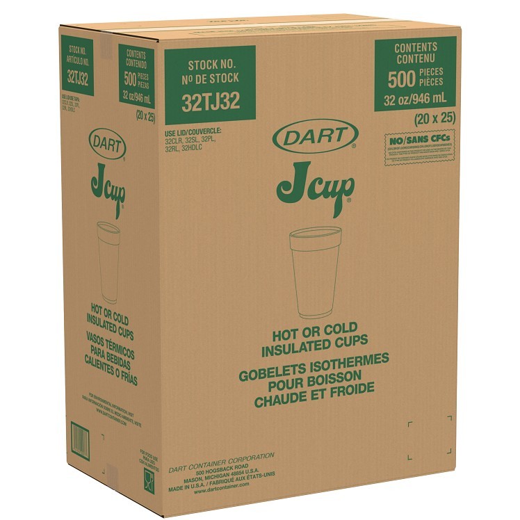 DART 32 OZ FOAM CUPS