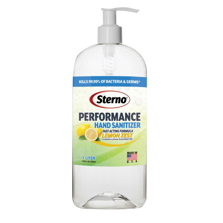 STERNO PERFORMANCE HAND SANITIZER LEMON ZEST