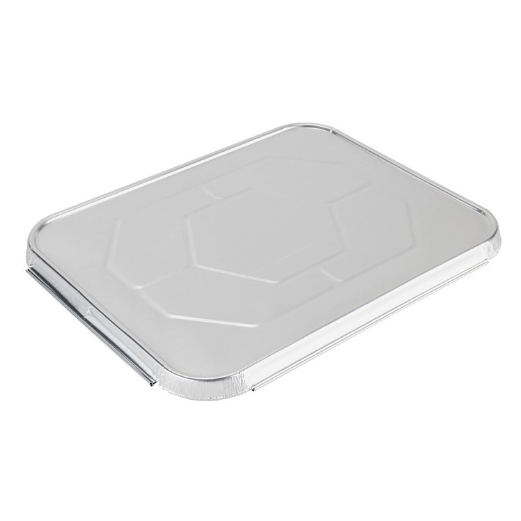 CRYSTAL WARE HALF SIZE SILVER FLAT ALUMINUM PAN LID