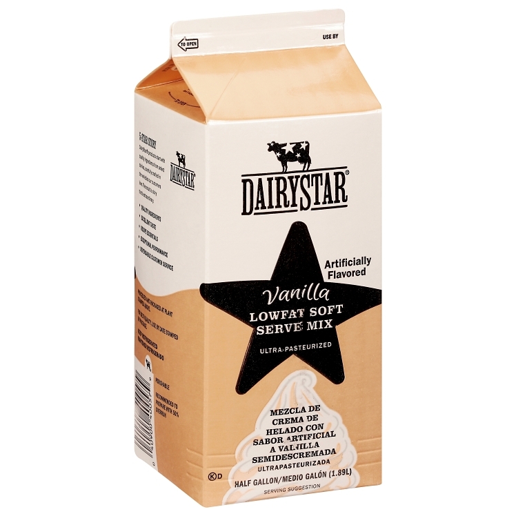 DAIRY STAR SOFT SERVE VANILLA CHIPS ICE CREAM MIX 2%