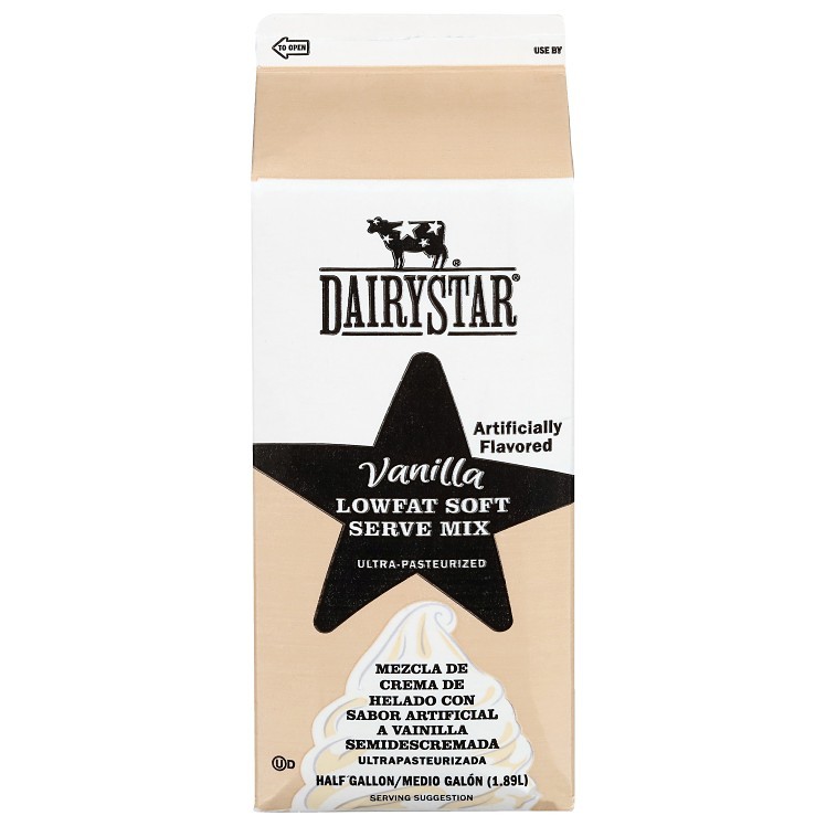 DAIRY STAR SOFT SERVE VANILLA CHIPS ICE CREAM MIX 2%
