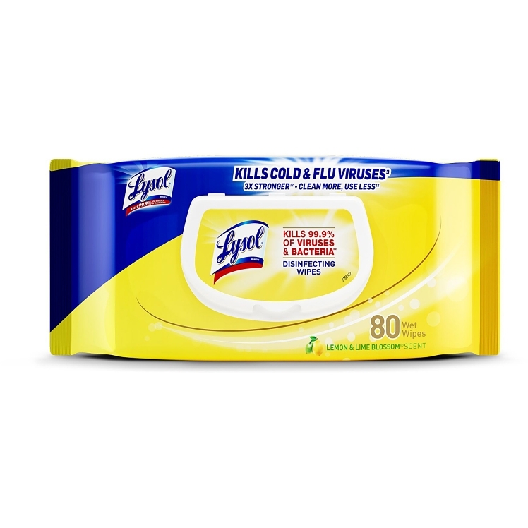 LYSOL DISINFECTING WIPES LEMON LIME