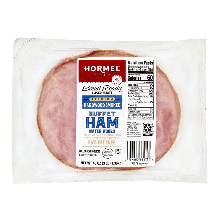 HORMEL SLICED HARDWOOD SMOKED HAM