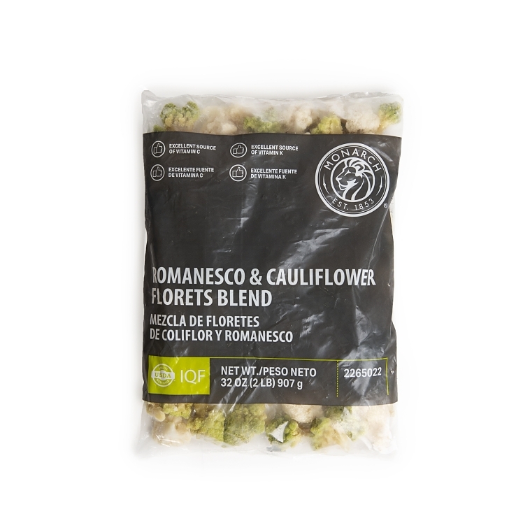 MONARCH BROCCOLI ROMANESCO CAULIFLOWER VEGETABLE BLEND