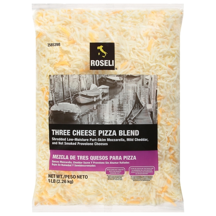 ROSELI THREE CHEESE PIZZA BLEND FEATHER SHREDDED