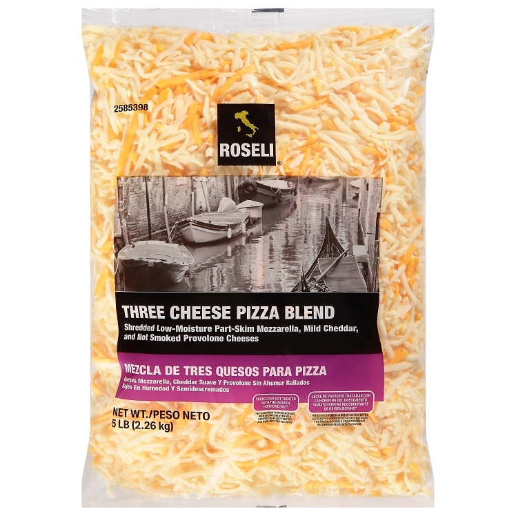 ROSELI THREE CHEESE PIZZA BLEND FEATHER SHREDDED