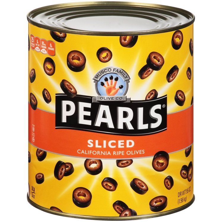 BLACK PEARLS SLICED BLACK OLIVES