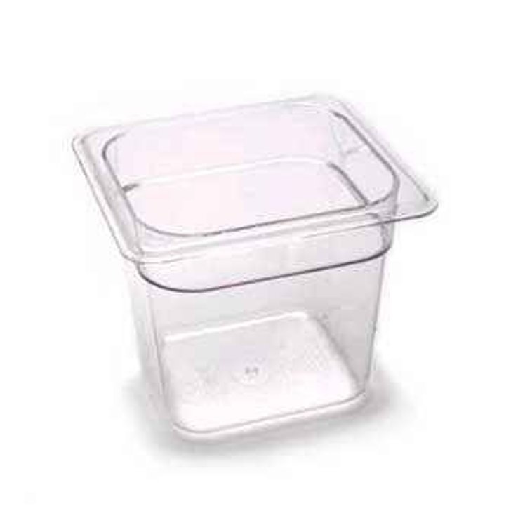 CAMBRO CLEAR SIXTH SIZE FOOD PAN 6 INCH DEEP