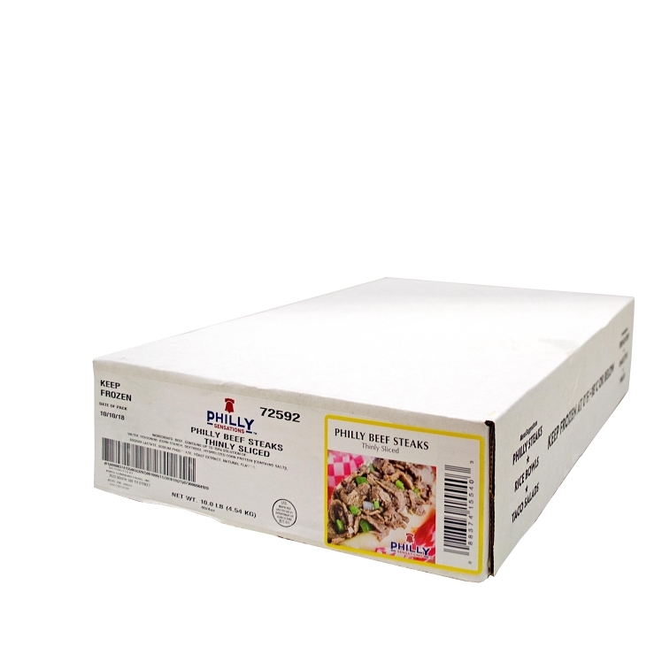 PHILLY SENSATIONS KINGS COMMAND PHILLY STYLE CHEESESTEAK BEEF FLATS