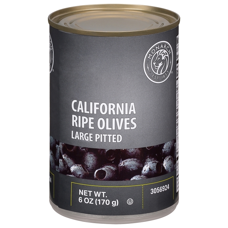 MONARCH LARGE PITTED BLACK OLIVES