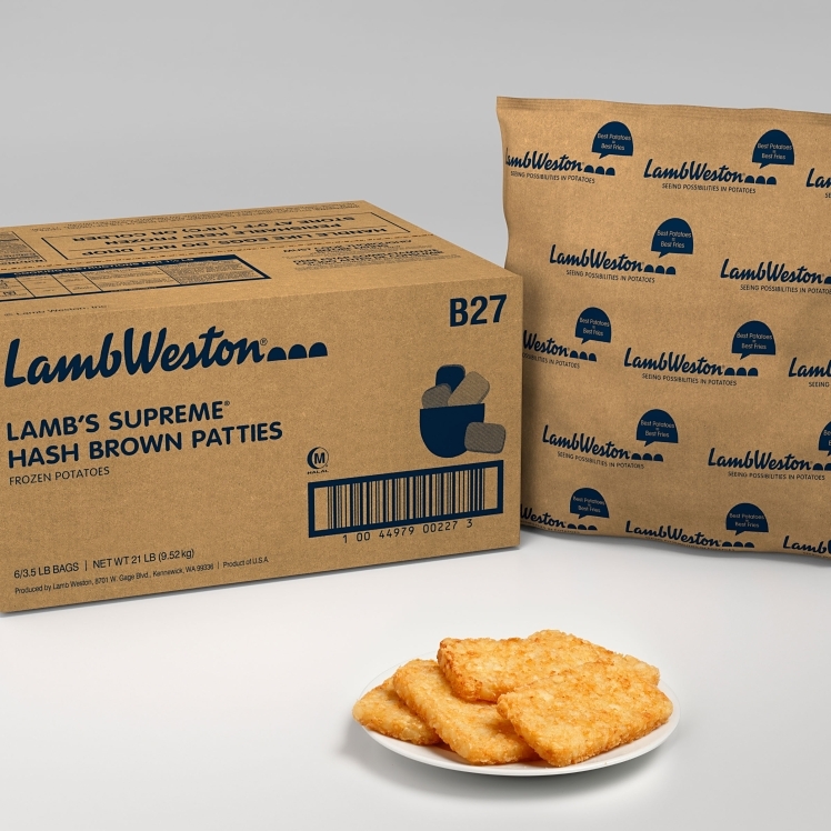 LAMBS SUPREME POTATO HASH BROWN PATTY RECIPE 2.5 OUNCES