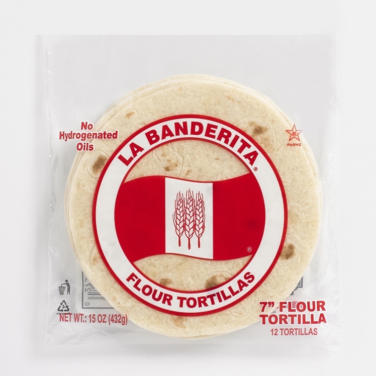 LA BANDERITA PRESSED FLOUR TORTILLA 7 INCH