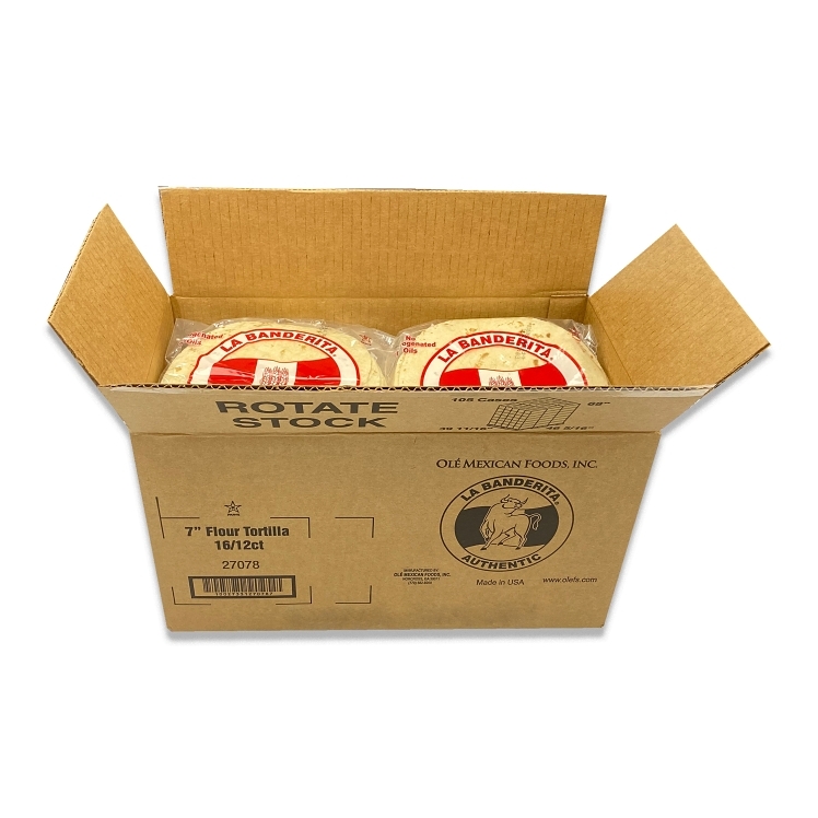 LA BANDERITA PRESSED FLOUR TORTILLA 7 INCH