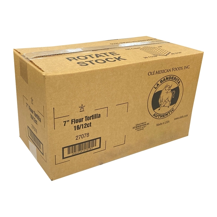 LA BANDERITA PRESSED FLOUR TORTILLA 7 INCH