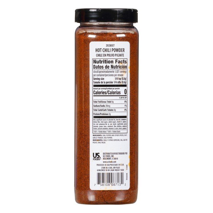 MONARCH HOT CHILI POWDER FORTIFIED PLASTIC SHAKER