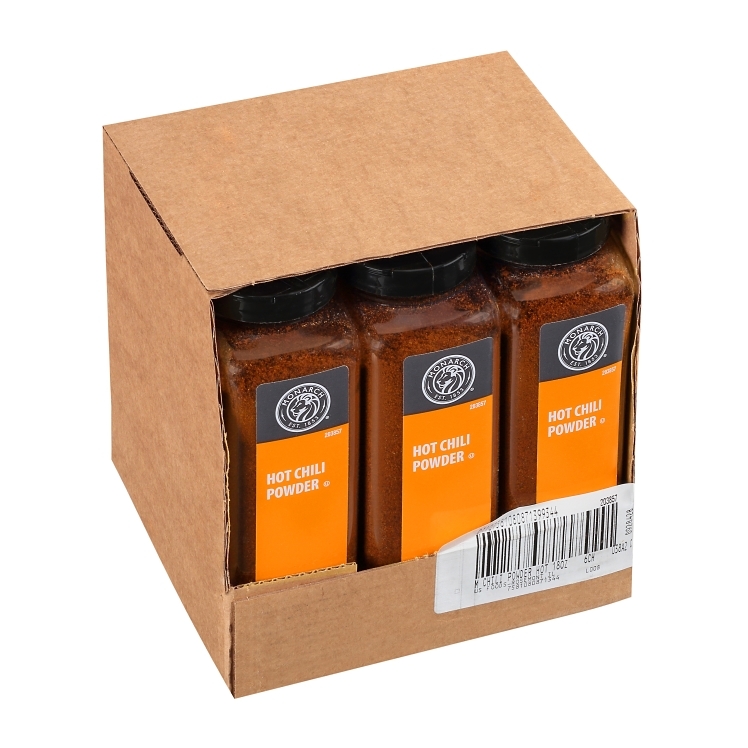 MONARCH HOT CHILI POWDER FORTIFIED PLASTIC SHAKER