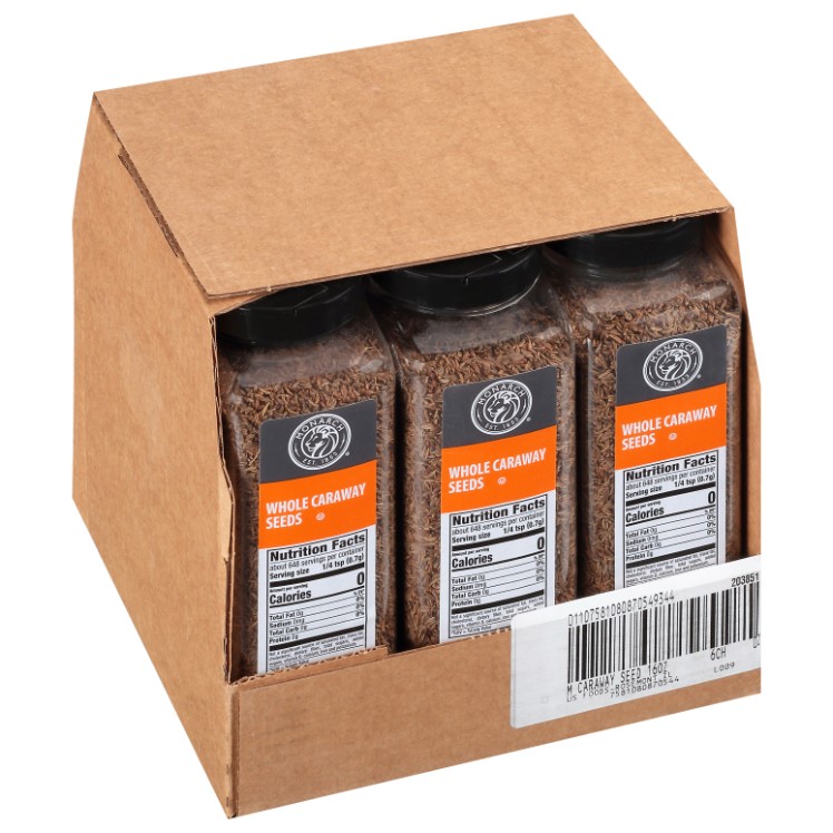 MONARCH CARAWAY SEED WHOLE PLASTIC