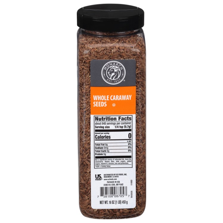 MONARCH CARAWAY SEED WHOLE PLASTIC