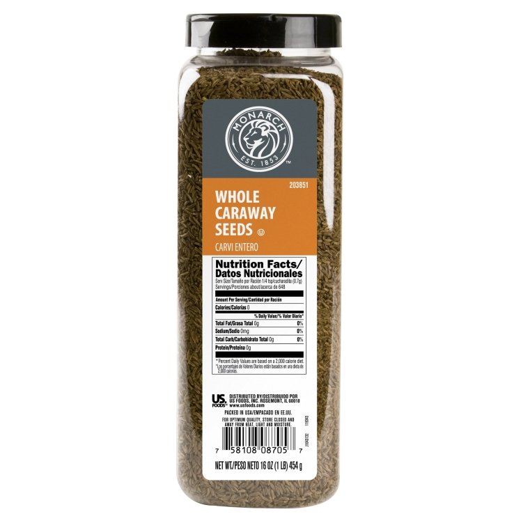 MONARCH CARAWAY SEED WHOLE PLASTIC