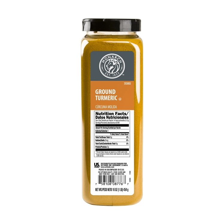 MONARCH SPICE, TURMERIC GROUND SHELF STABLE
