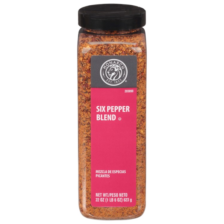 MONARCH SEASONING 6 PEPPER BLEND GROUND