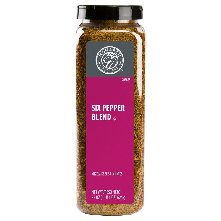 MONARCH SEASONING 6 PEPPER BLEND GROUND