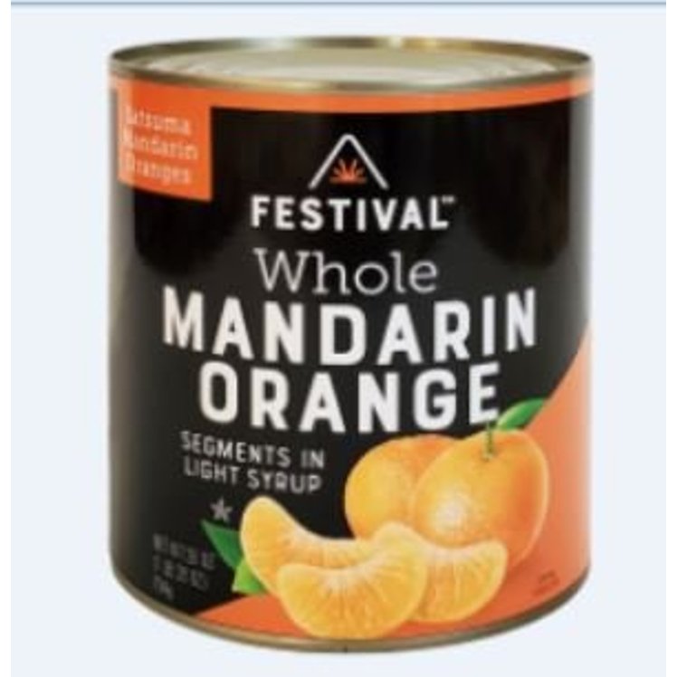 FESTIVAL WHOLE MANDARIN ORANGES IN LIGHT SYRUP