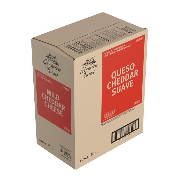 GLENVIEW FARMS MILD CHEDDAR CHEESE BLOCK BAG