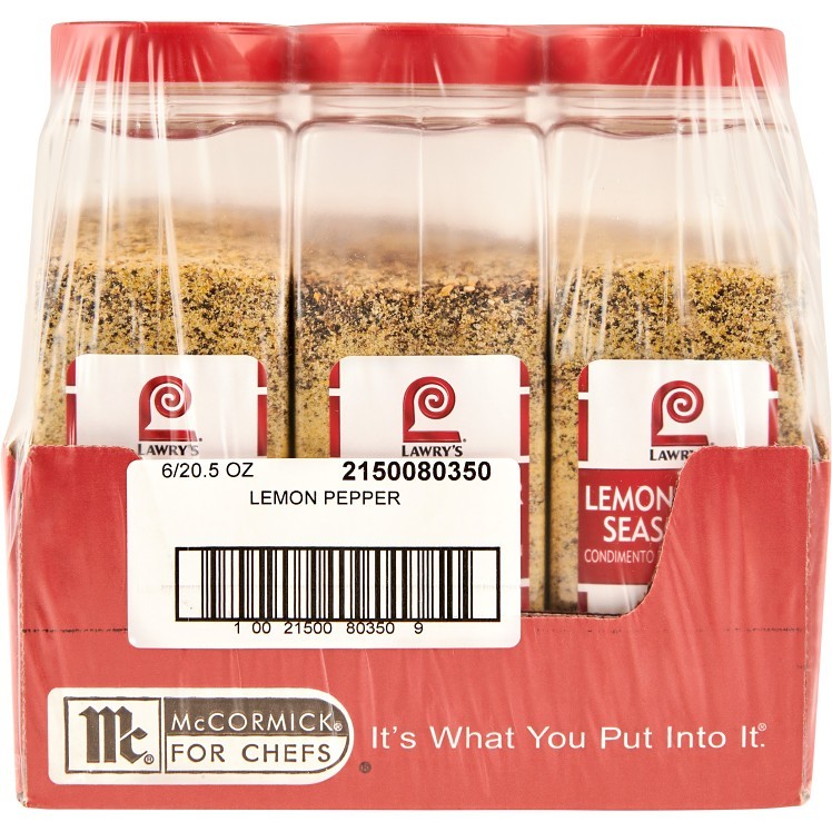 LAWRY'S SHELF STABLE LEMON PEPPER SEASONING