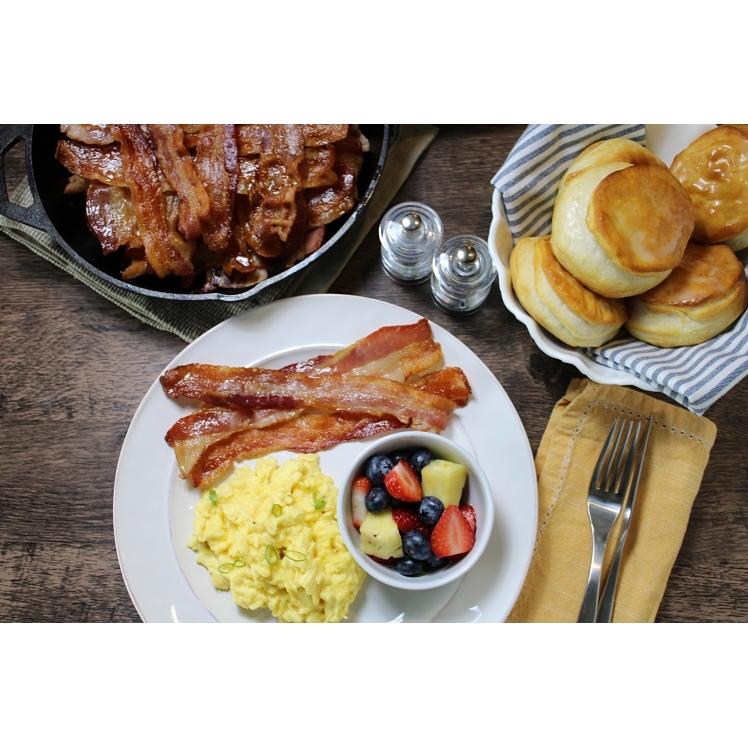 CHEF PLEASER BACON PORK 14-18 COUNT SMOKED RAW
