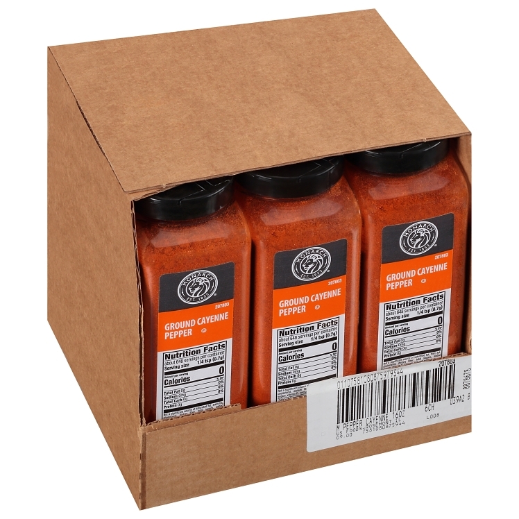 Monarch Ground Cayenne Pepper in Plastic Shaker Bottle