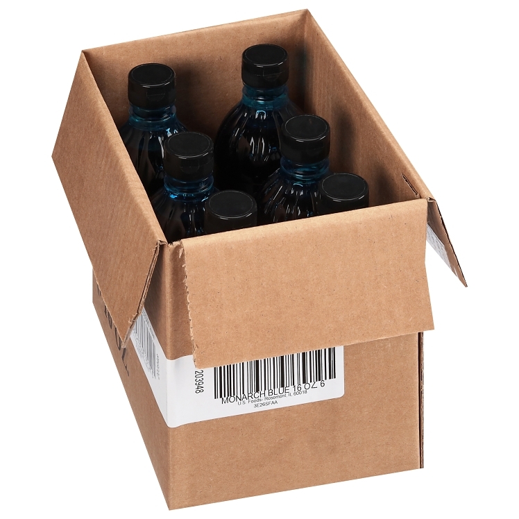 MONARCH FOOD COLORING BLUE LIQUID BOTTLE