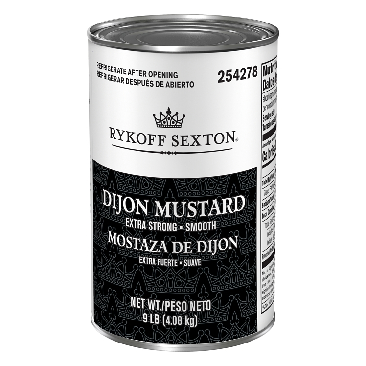 RYKOFF SEXTON MUSTARD, DIJON EXTRA STRONG CAN SHELF