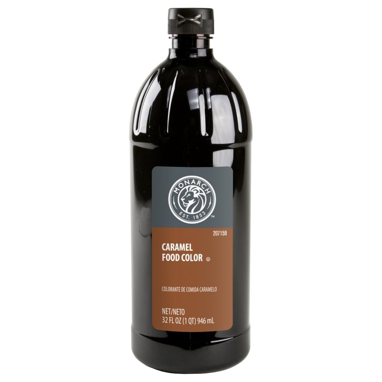 MONARCH FOOD COLORING CARAMEL LIQUID BOTTLE