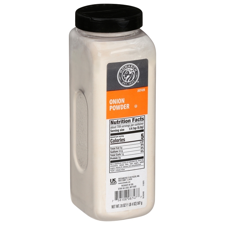 Monarch Onion Powder in Plastic Shaker Bottle